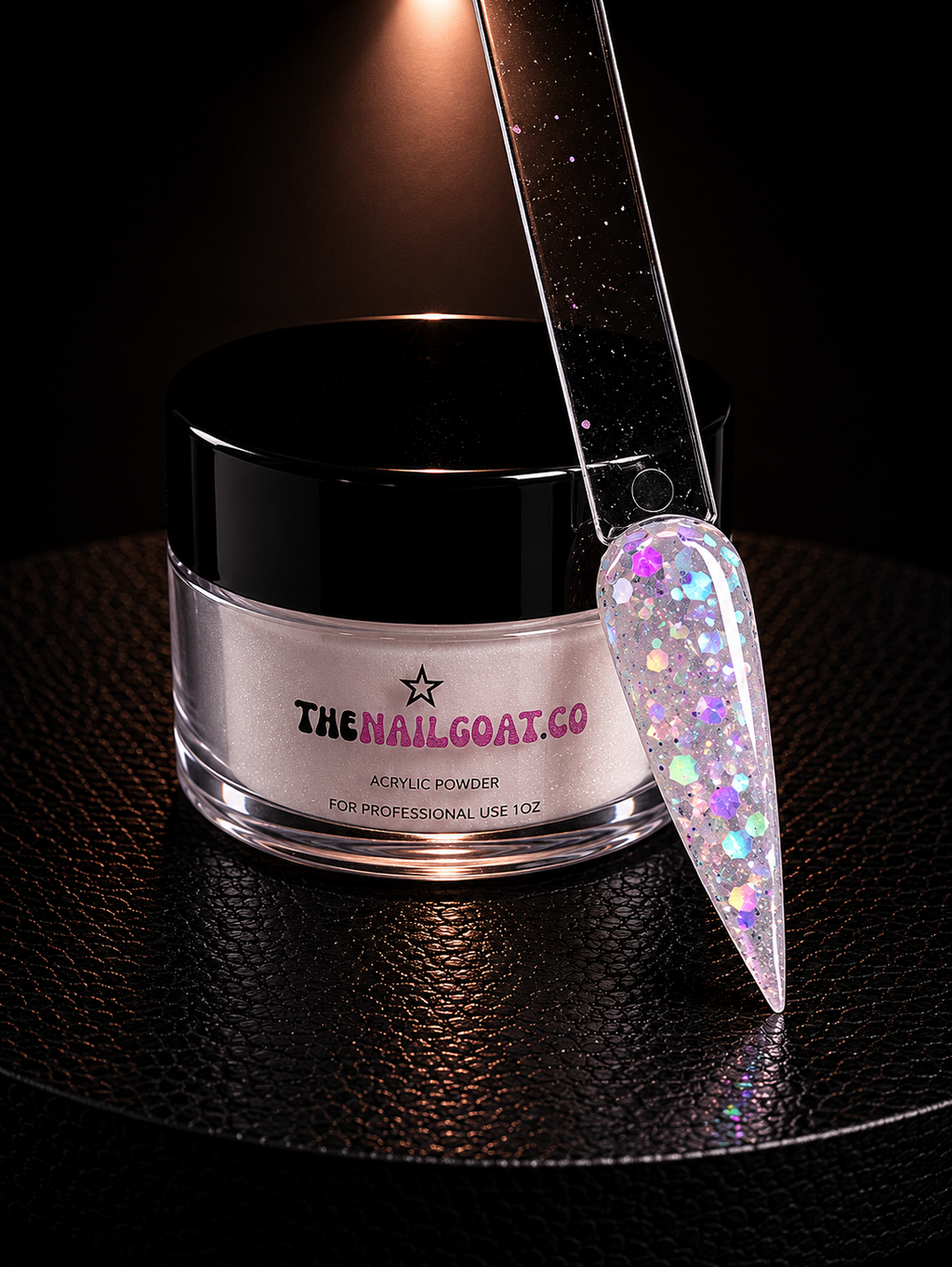 8-Piece Glitter Cover Acrylic Powder Collection for Nail Professionals