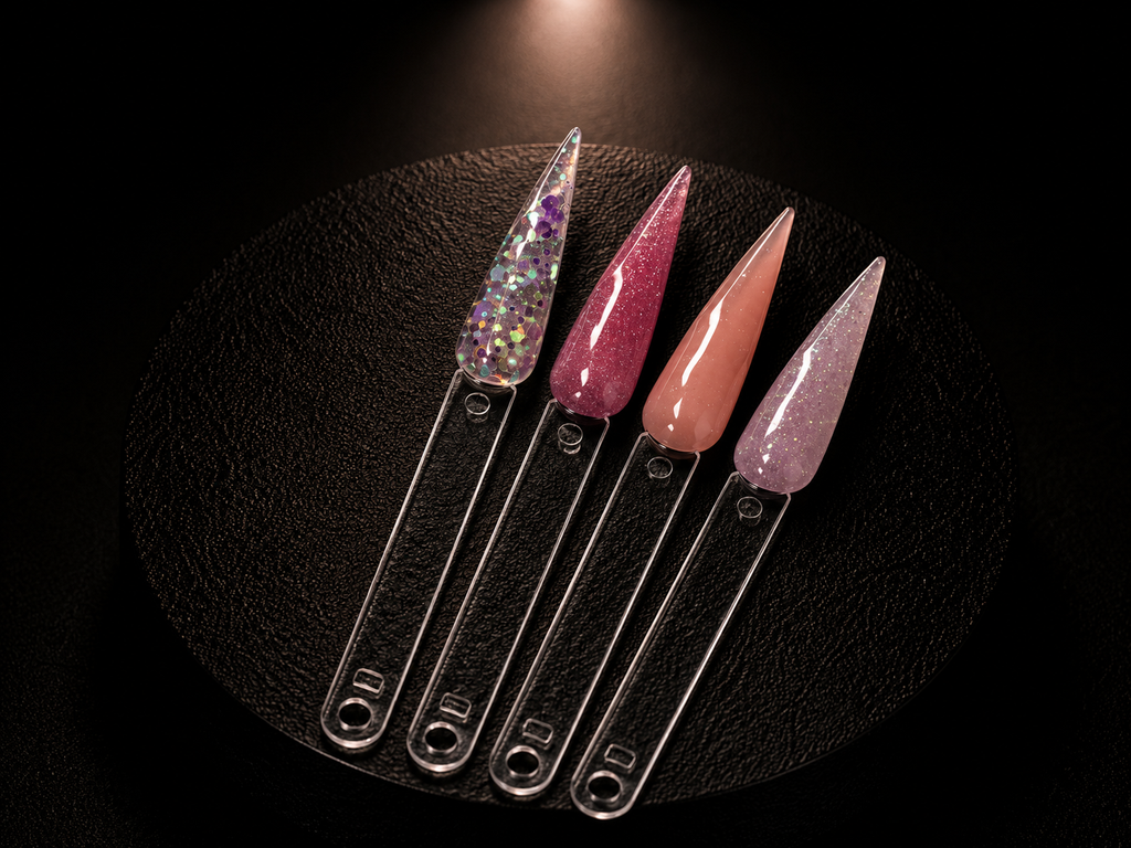 8-Piece Glitter Cover Acrylic Powder Collection for Nail Professionals